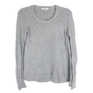 Madewell Riverside textured gray sweater Sz XS